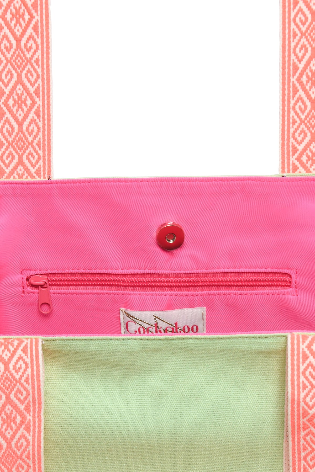 LIGHT GREEN BEACH BAG Cockatoo