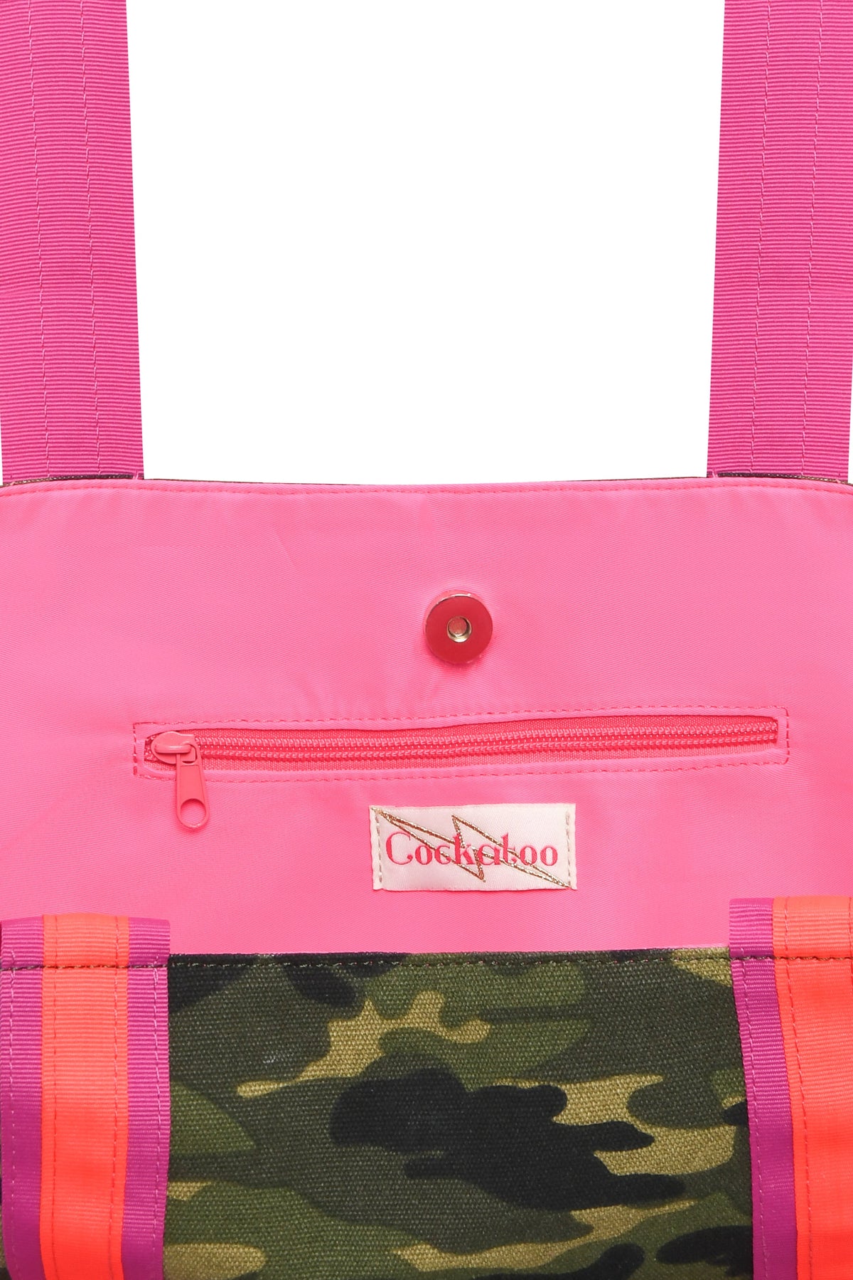 LARGE CAMO BEACH BAG Cockatoo