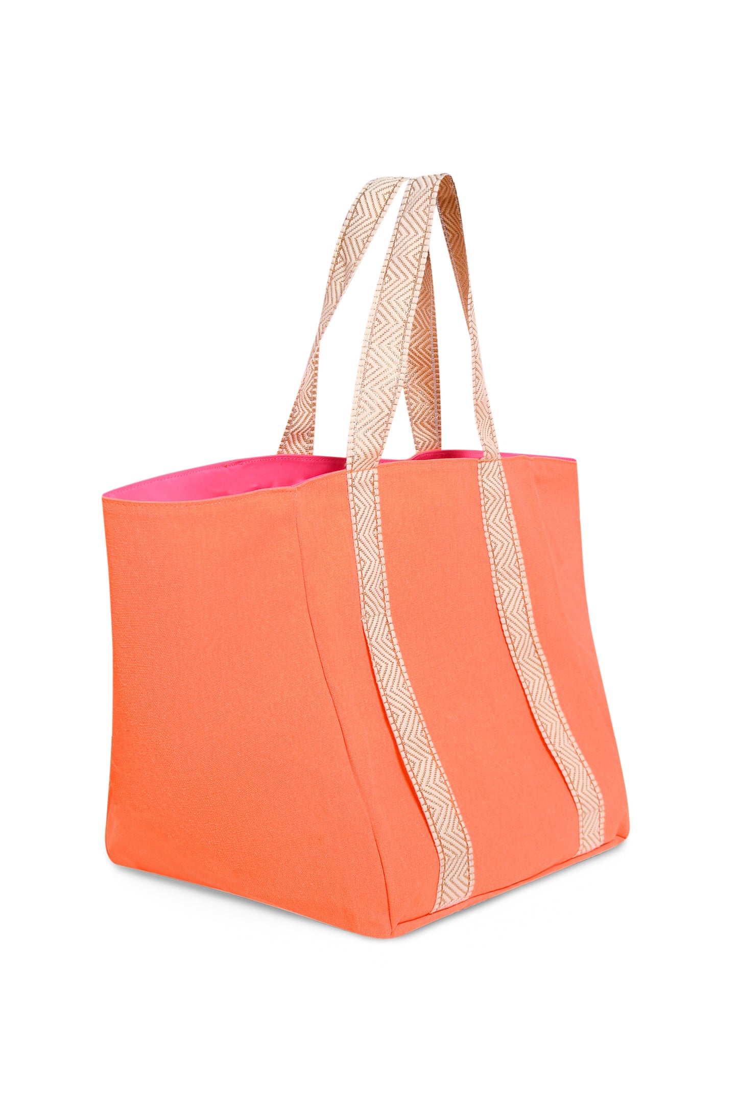 ORANGE & GOLD BEACH BAG
