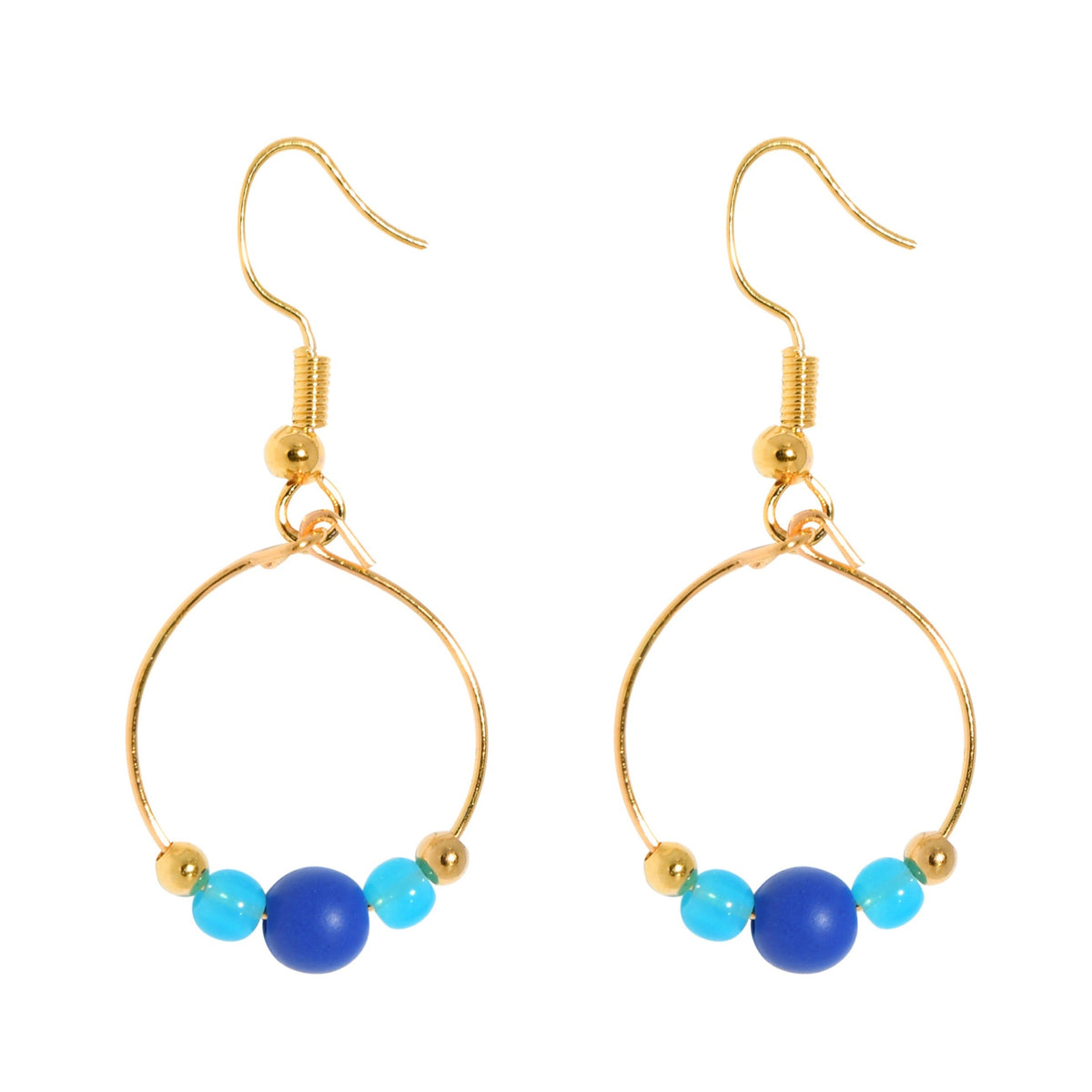 BOPPER EARRINGS - BLUE Cockatoo