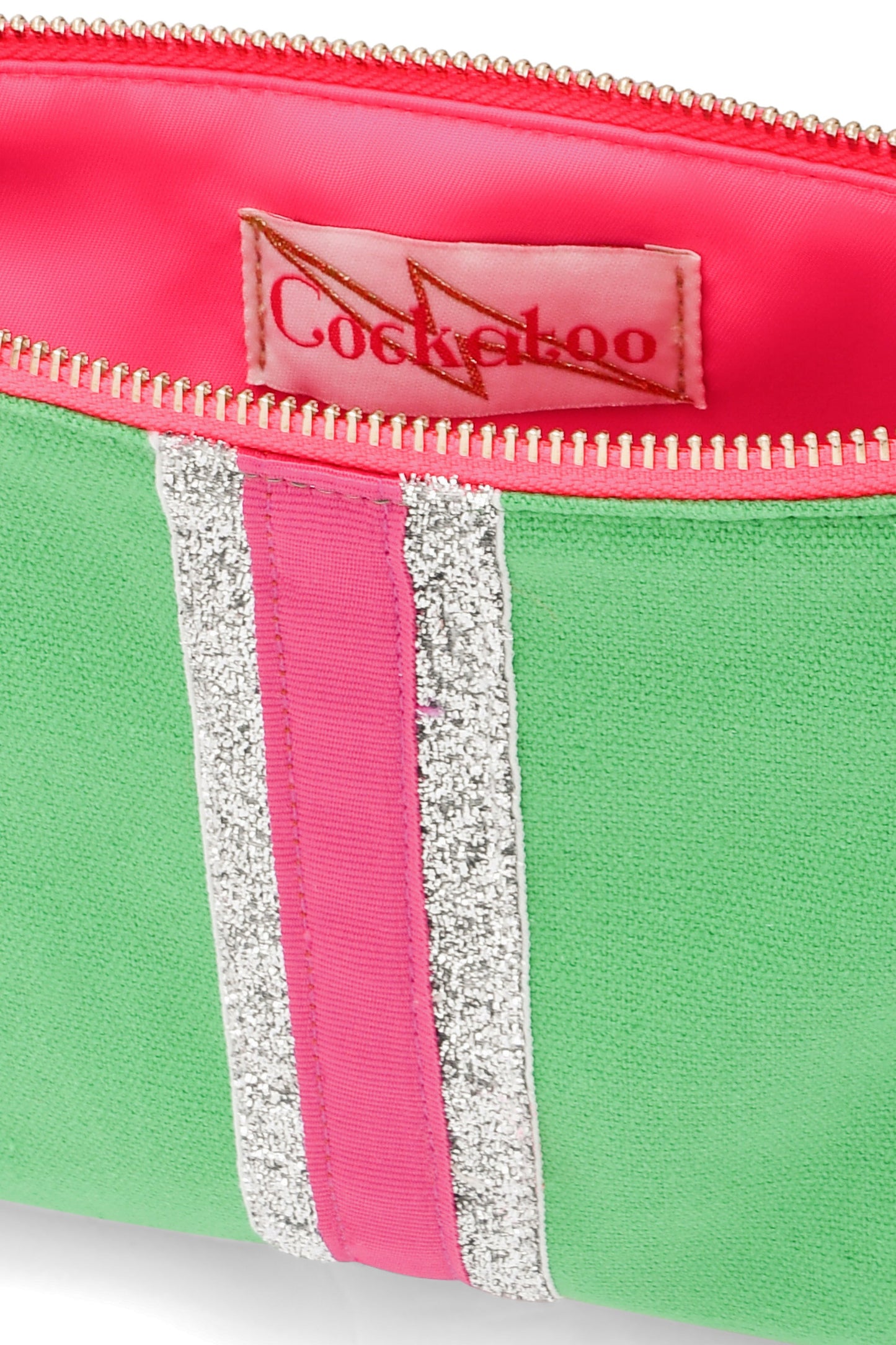 EMERALD LUCKY STRIPE CLUTCH Cockatoo