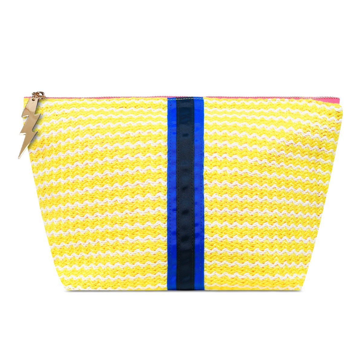 Large Yellow Wiggle Weave Bag Cockatoo