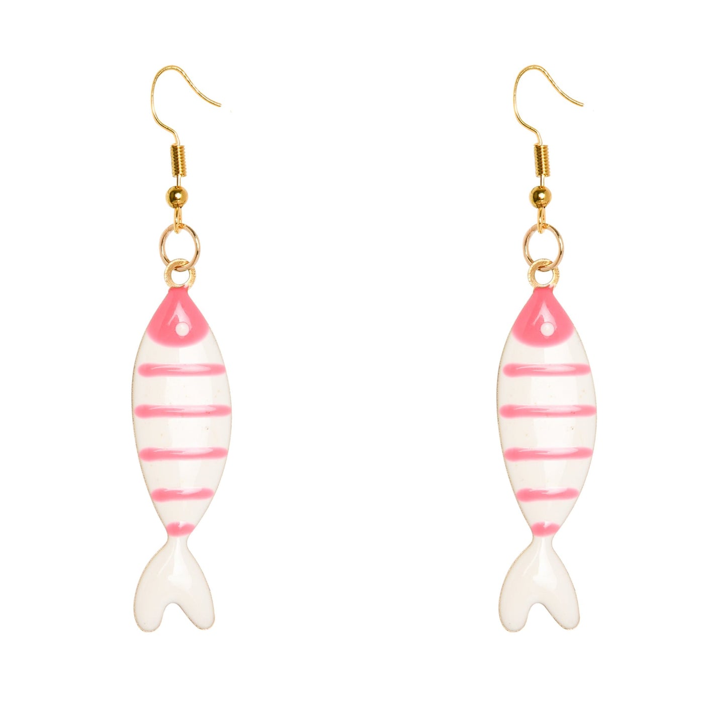 PINK FISH EARRINGS