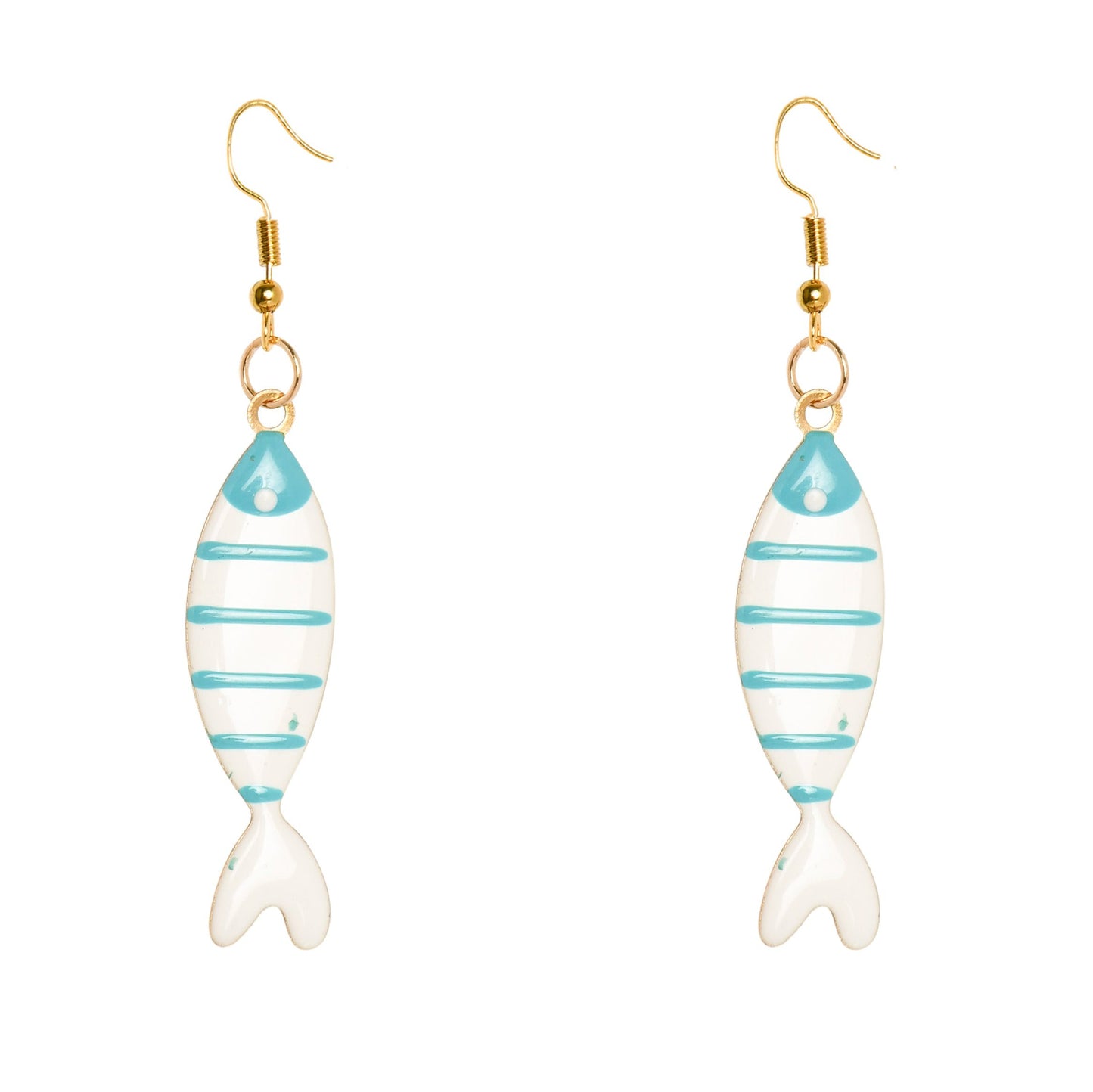 TURQUOISE FISH EARRINGS