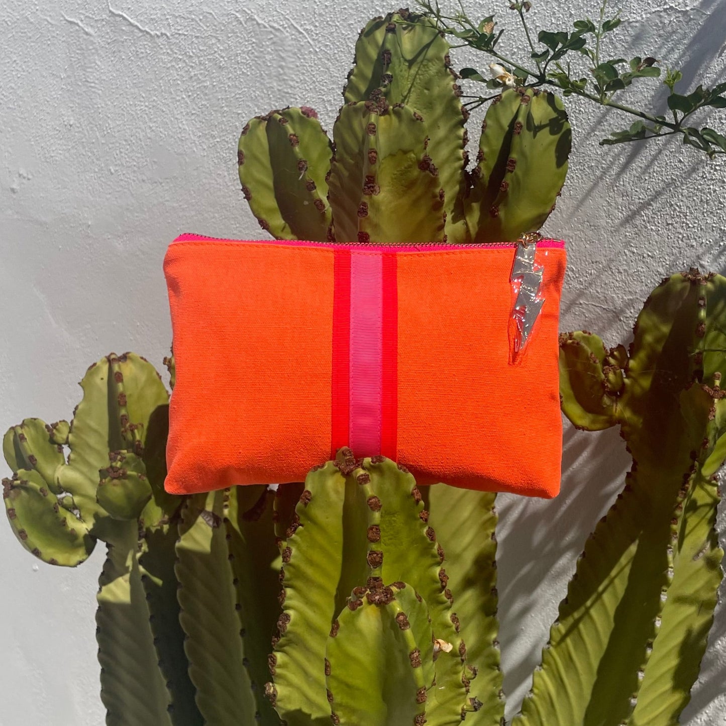BRIGHT ORANGE CLUTCH