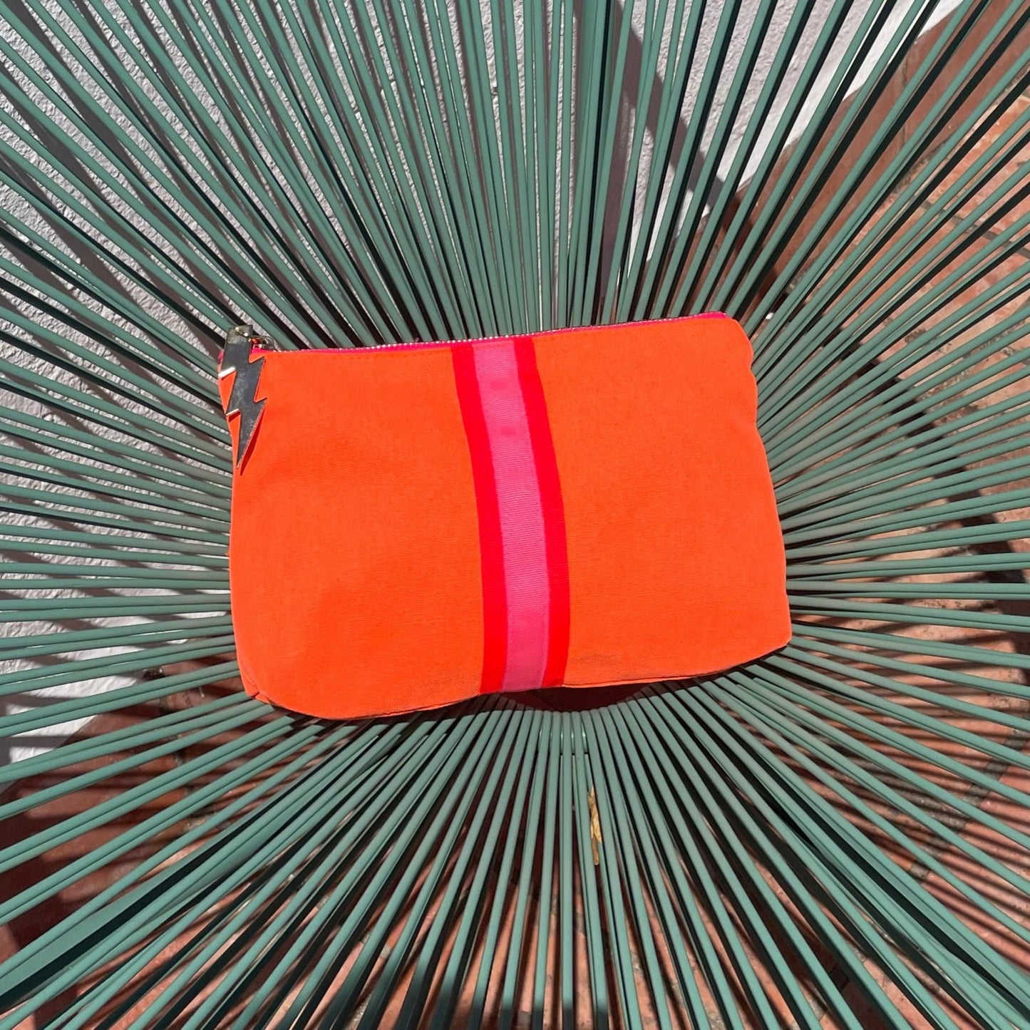 BRIGHT ORANGE CLUTCH