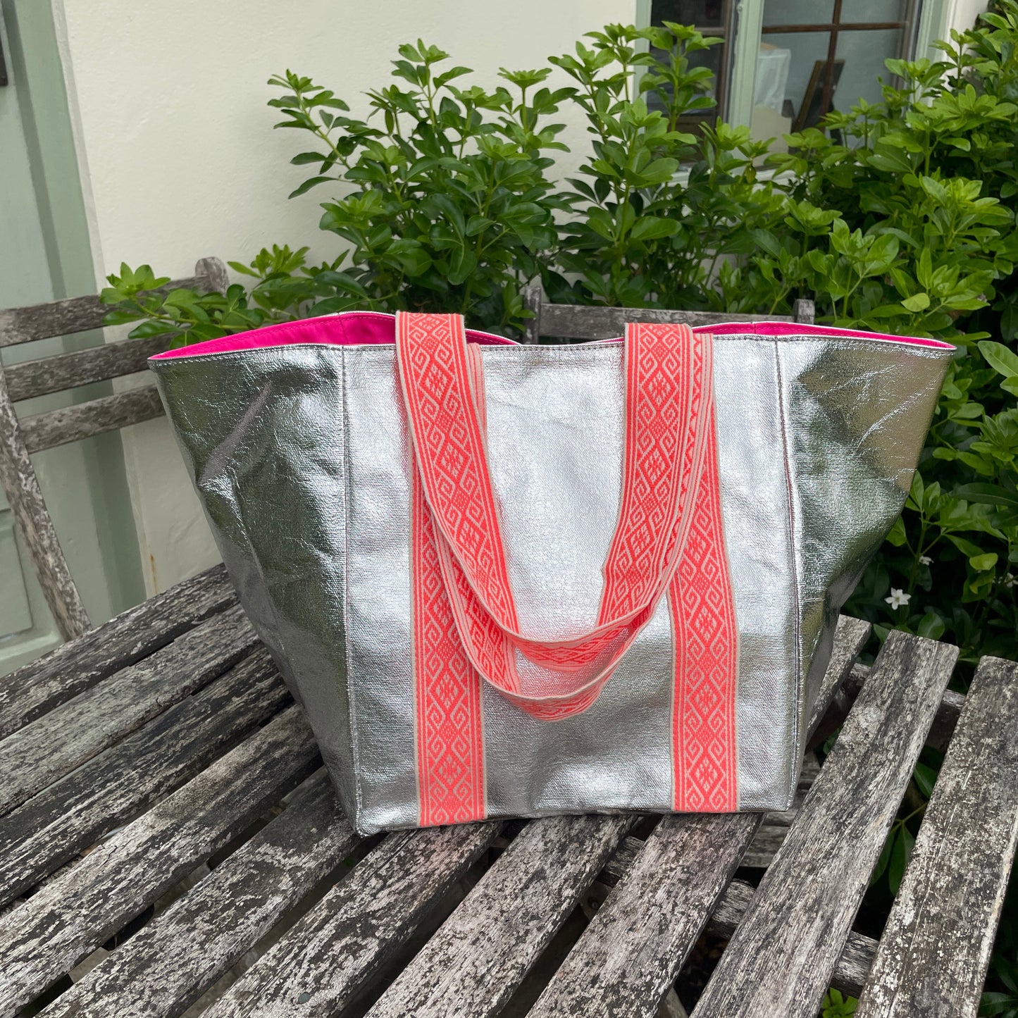 SMALL | KIDS SILVER BEACH BAG