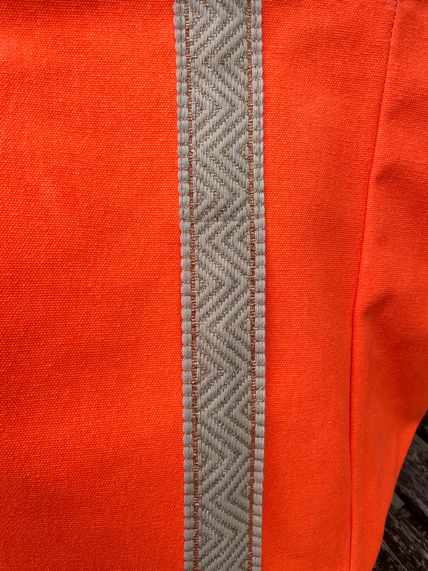 ORANGE & GOLD BEACH BAG