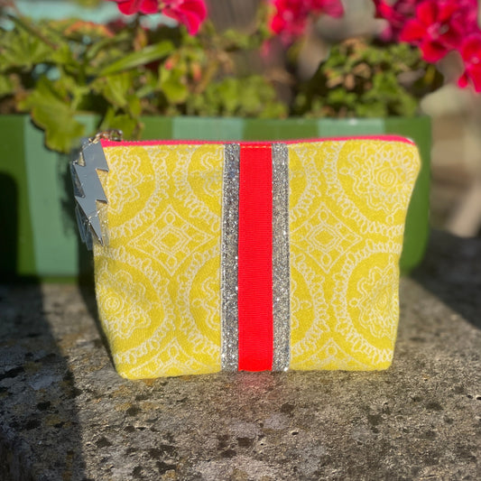 SMALL COSY YELLOW BAG WITH STRIPE