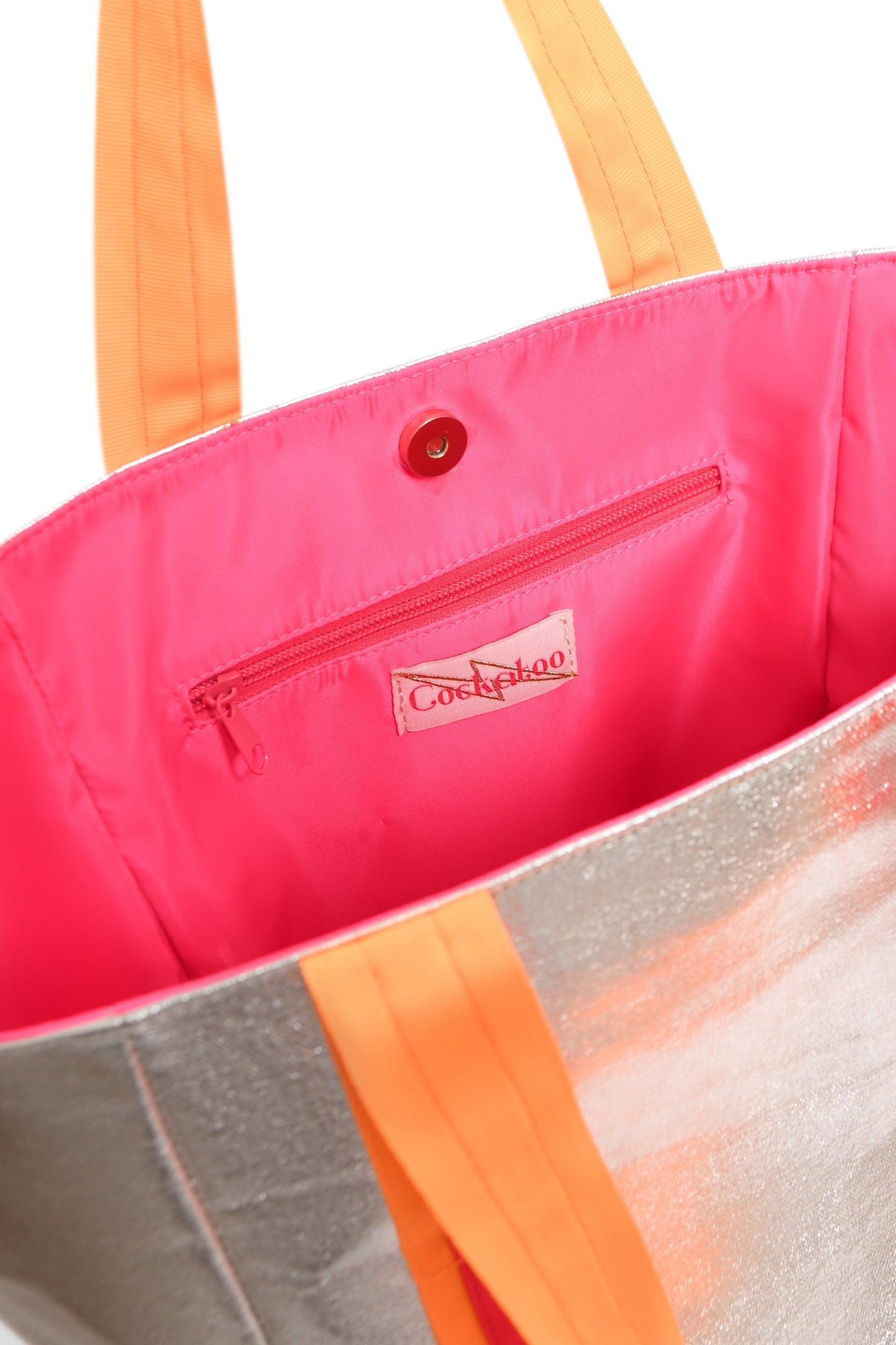 SMALL | KIDS SILVER WITH NEON BEACH BAG