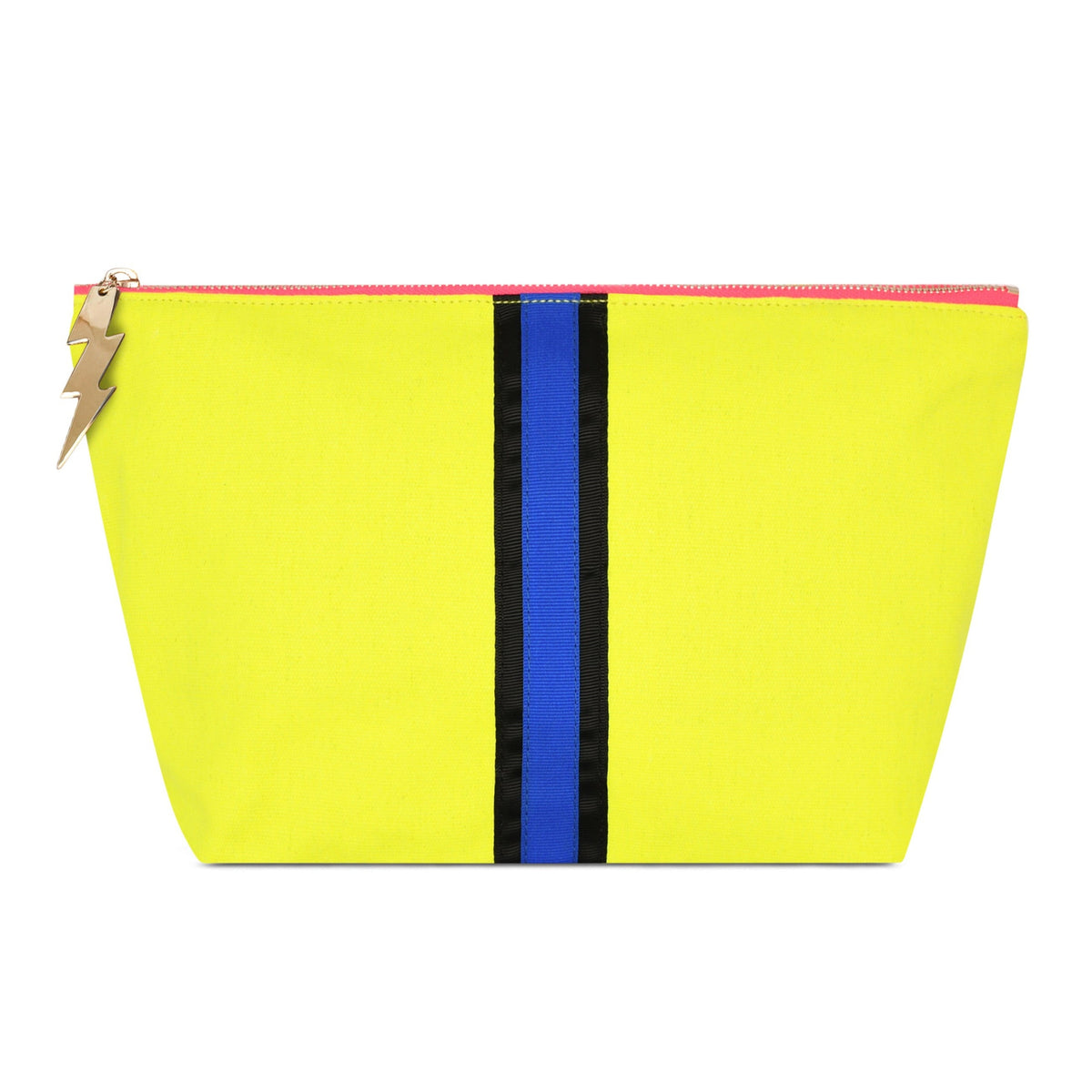 LARGE LUCKY STRIPE BAG. - YELLOW Cockatoo