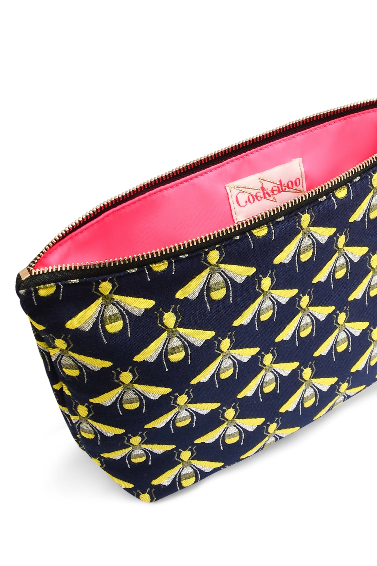 LARGE NAVY BEE BAG POUCH Cockatoo