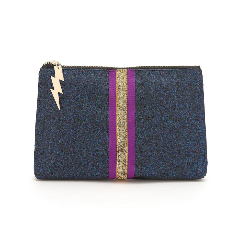 NAVY GLITTER CLUTCH Cockatoo