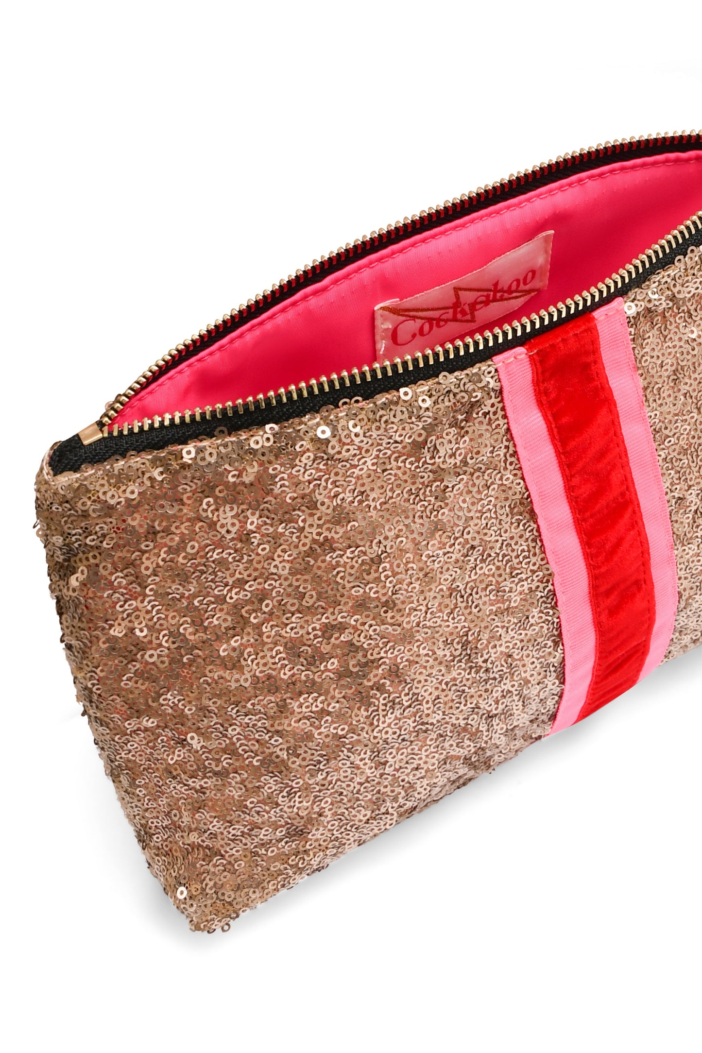 GOLD SEQUIN CLUTCH Cockatoo