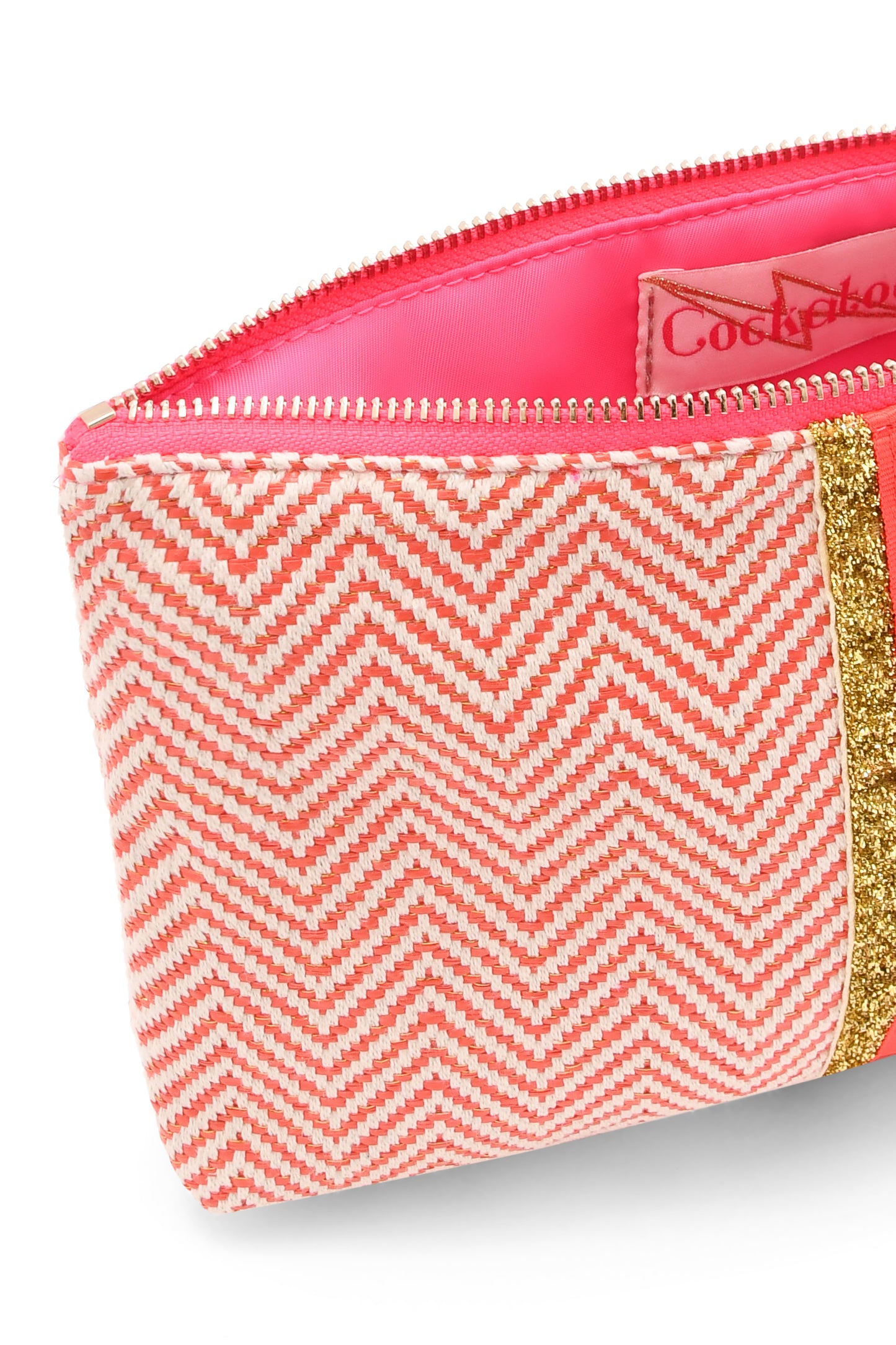 RED ZIG ZAG CLUTCH