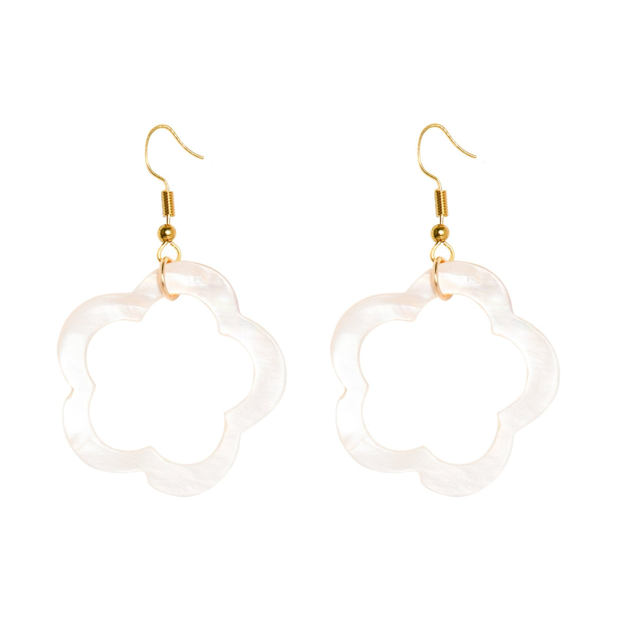 NATURAL SHELL CLOVER EARRINGS Cockatoo
