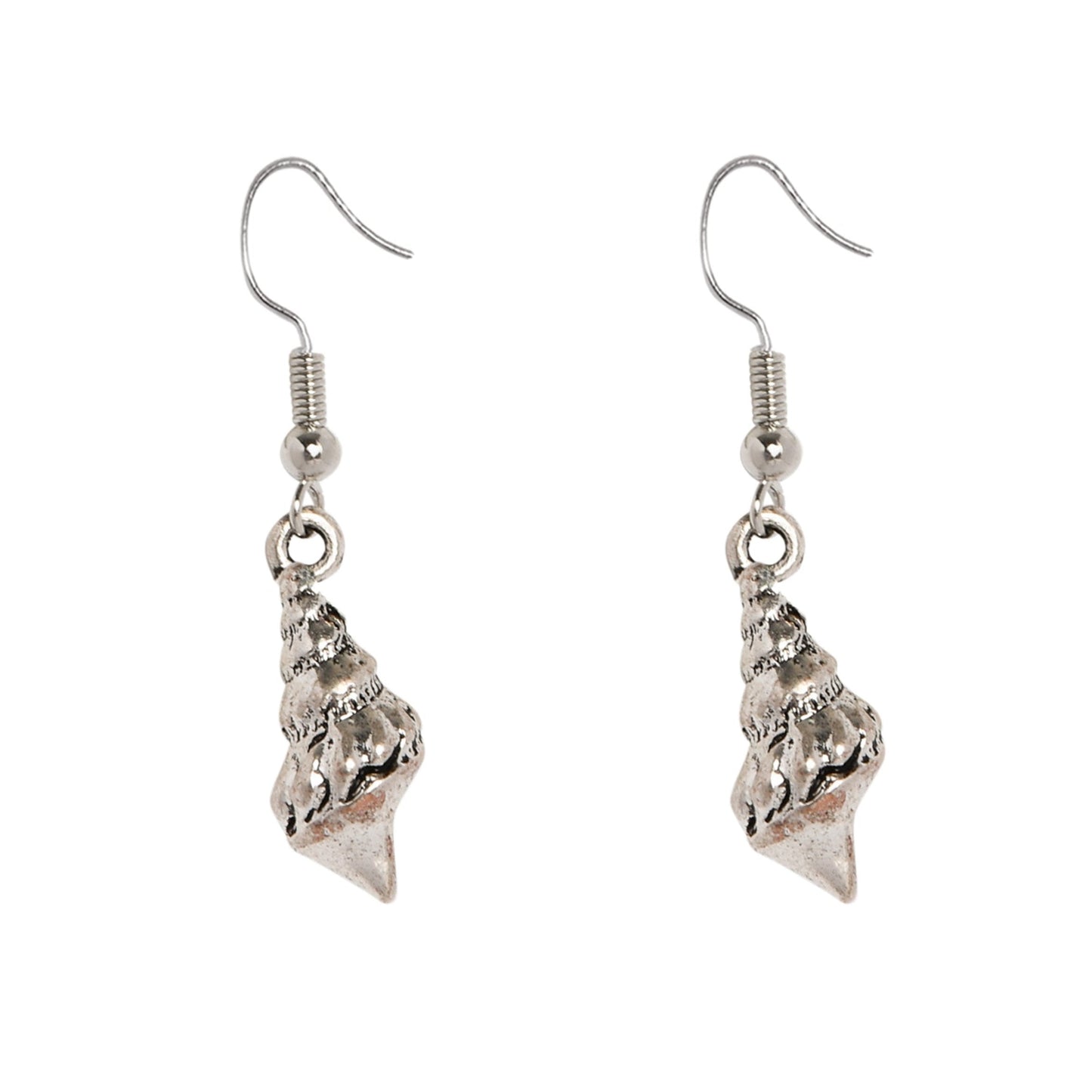 SILVER SHELL DROPLET EARRINGS Cockatoo