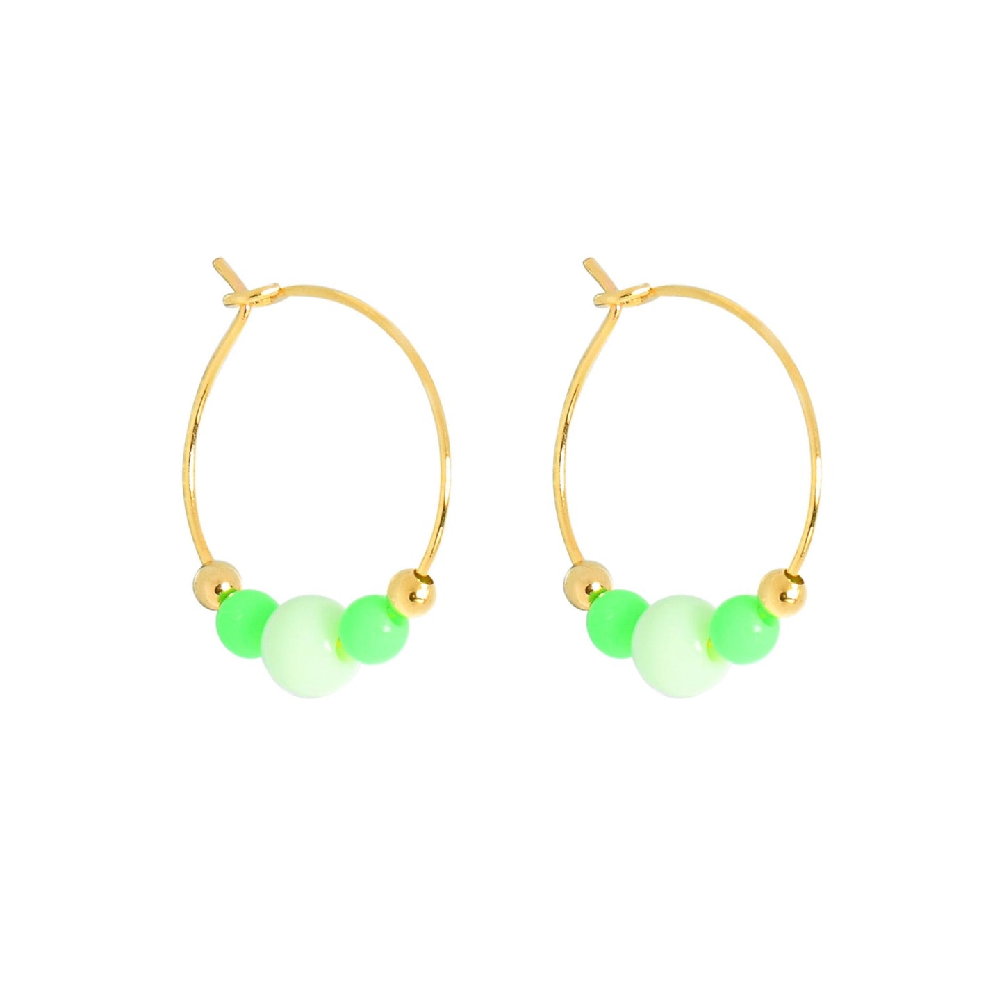 COLOURPOP EARRINGS - GREEN/MINT Cockatoo