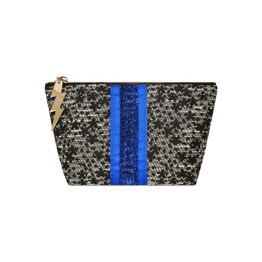 SMALL BLACK WHITE WEAVE BAG