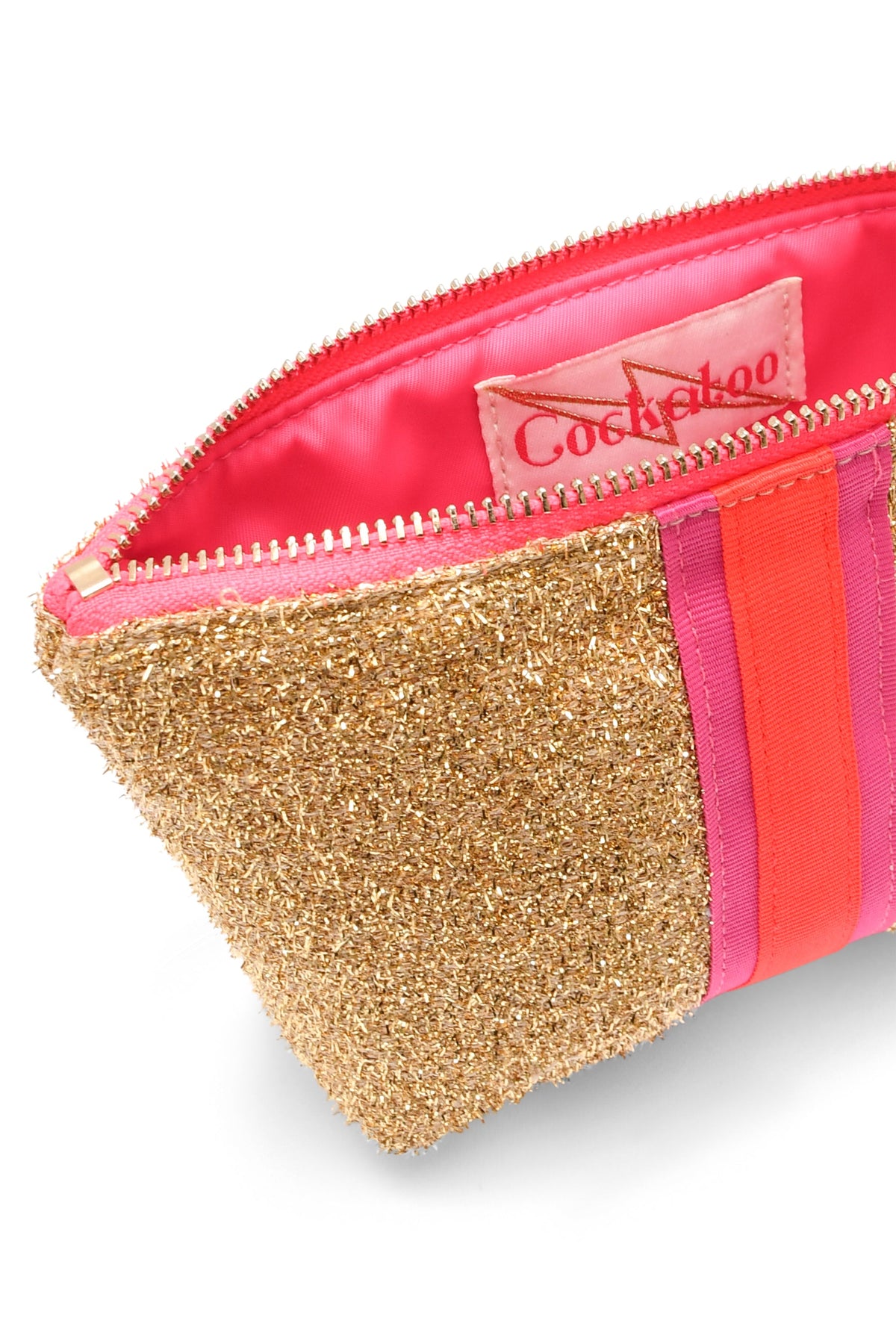 SMALL GOLDEN SHIMMER BAG Cockatoo