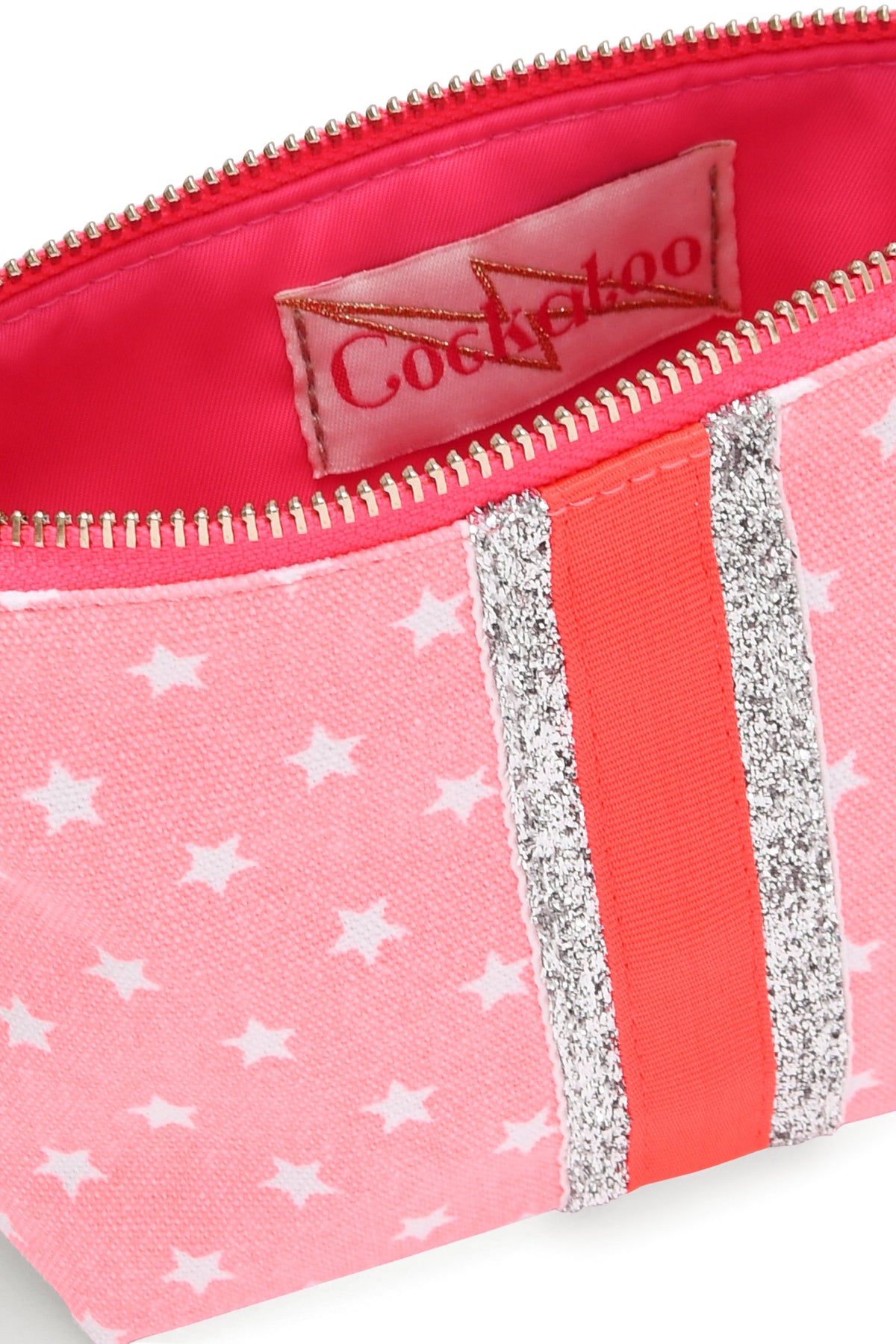 SMALL PINK STAR GLITTER BAG Cockatoo