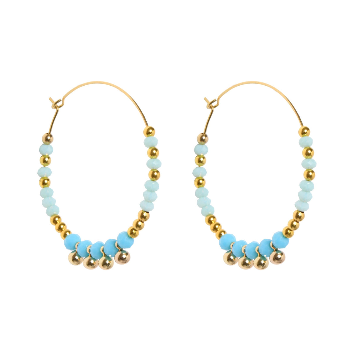SEABREEZE HOOPS - TURQUOISE Cockatoo