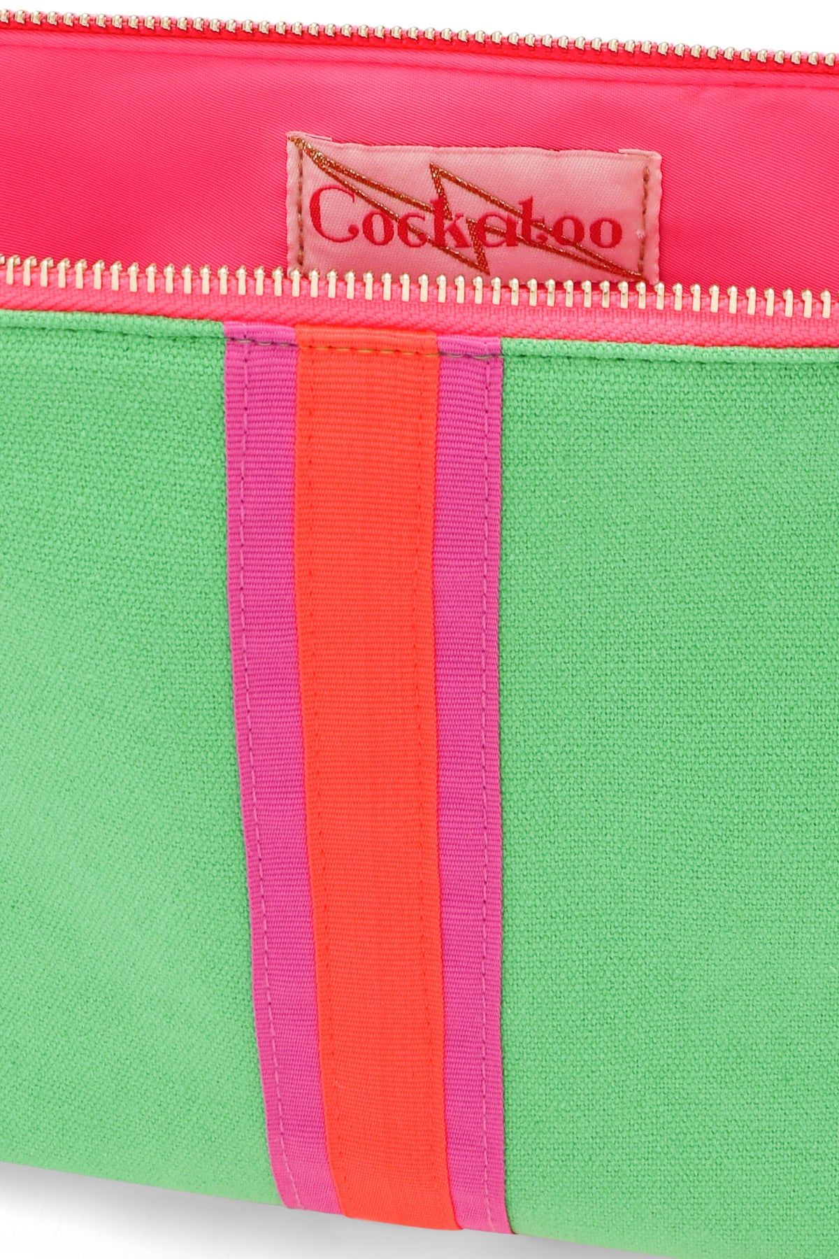 SMALL LUCKY STRIPE BAG - EMERALD Cockatoo