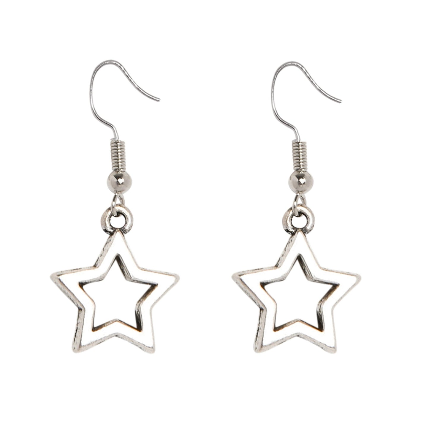 SILVER STAR LINE DROPLET EARRINGS Cockatoo