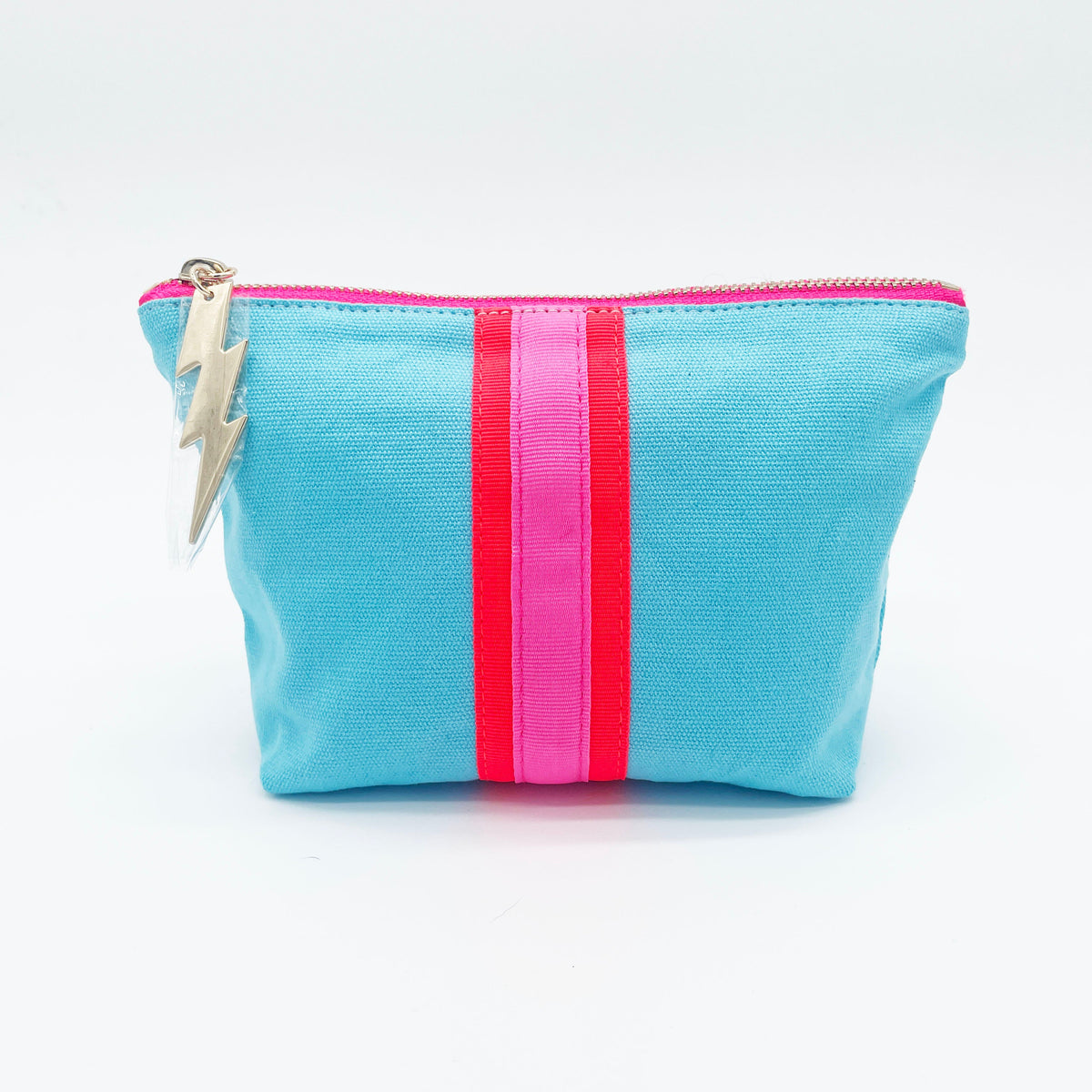 Small Turquoise Lucky Stripe Bag Cockatoo