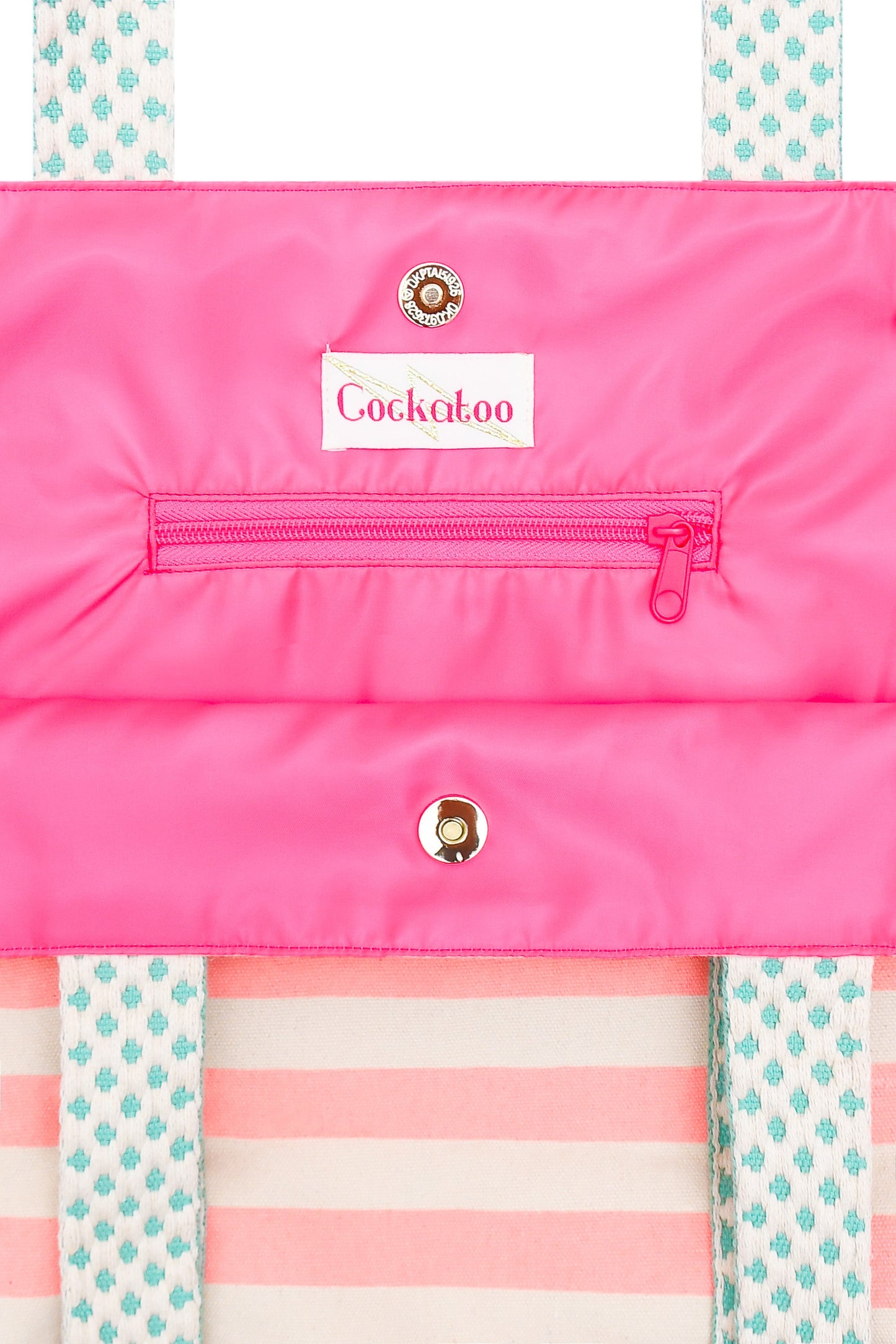 WIDE STRIPE BEACH BAG - Cockatoo