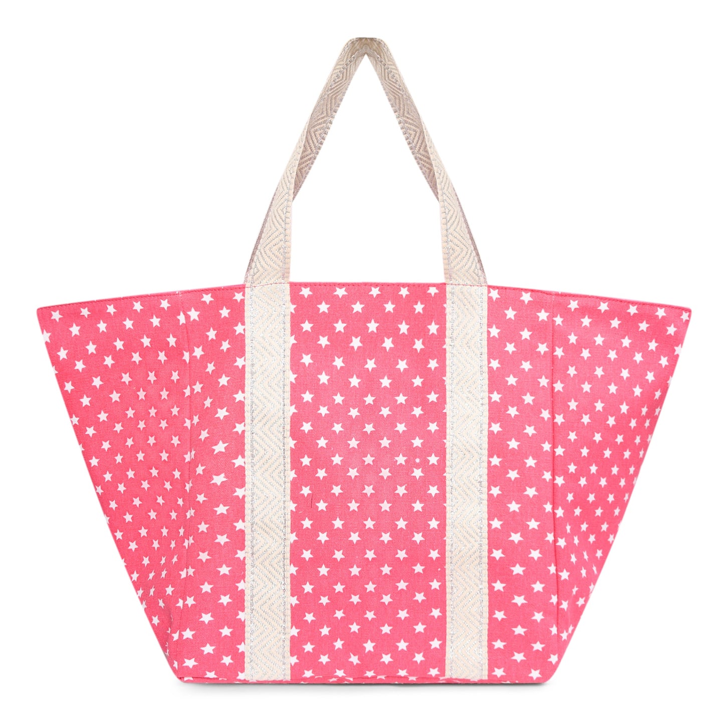 CORAL PINK STARGAZER BEACH BAG