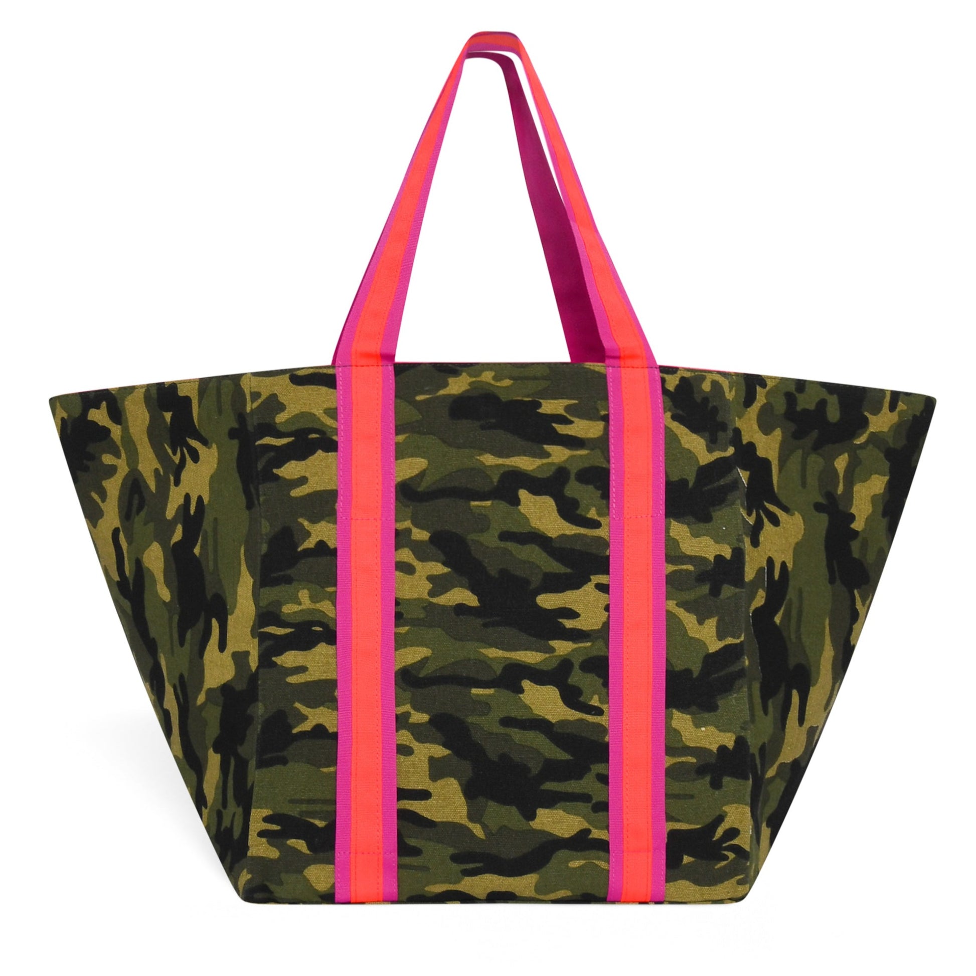 Red Stripe Camo Neoprene Bag LARGE CAMO BEACH BAG – Cockatoo