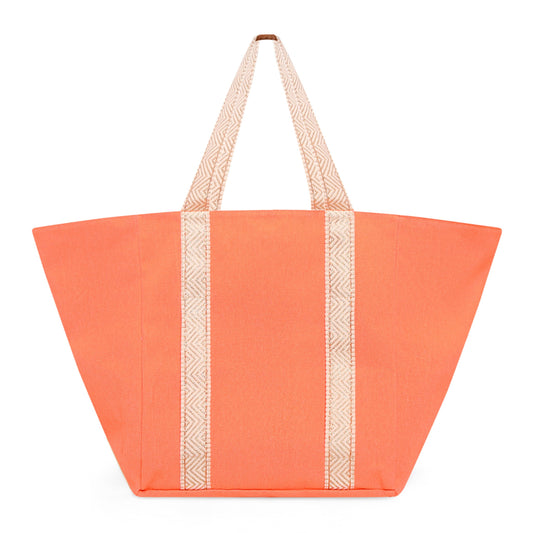 ORANGE & GOLD BEACH BAG