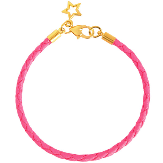 PLAITED STACKLET - PINK