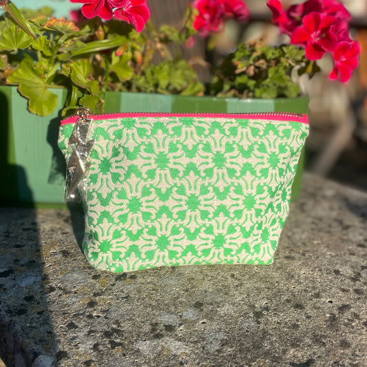 SMALL GREEN PATTERNED BAG