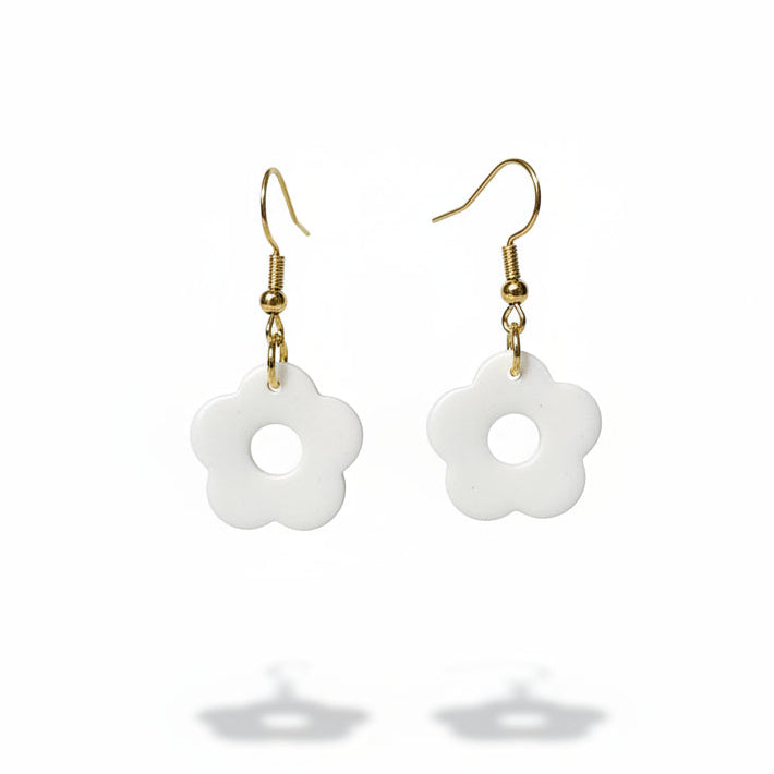 SMALL NATURAL FLOWER EARRINGS Cockatoo