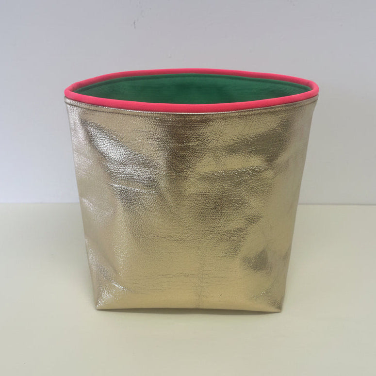 Reversible Storage Pot| Green/Gold