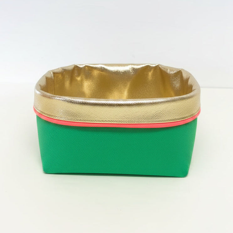Reversible Storage Pot| Green/Gold