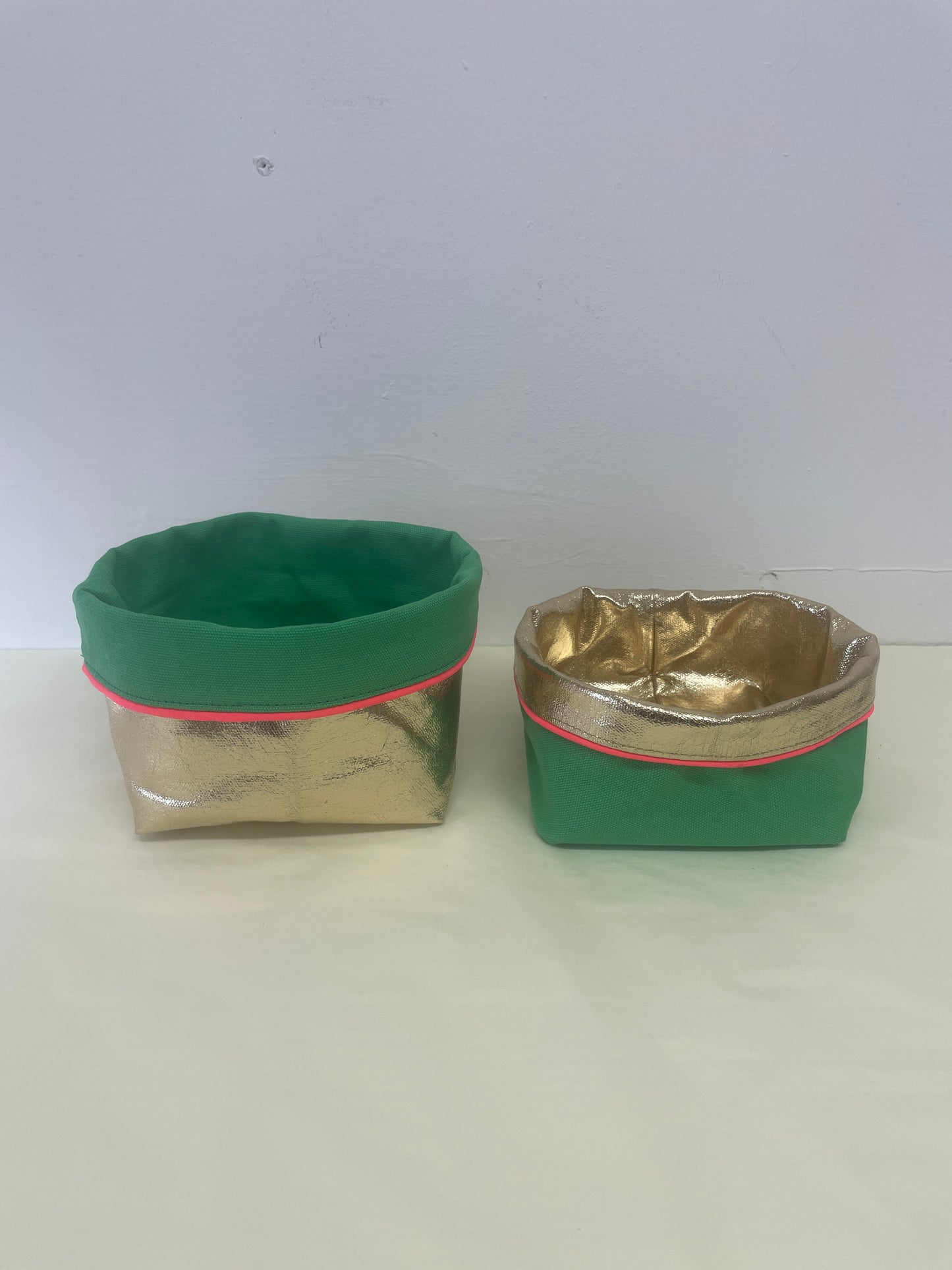 Reversible Storage Pot| Green/Gold