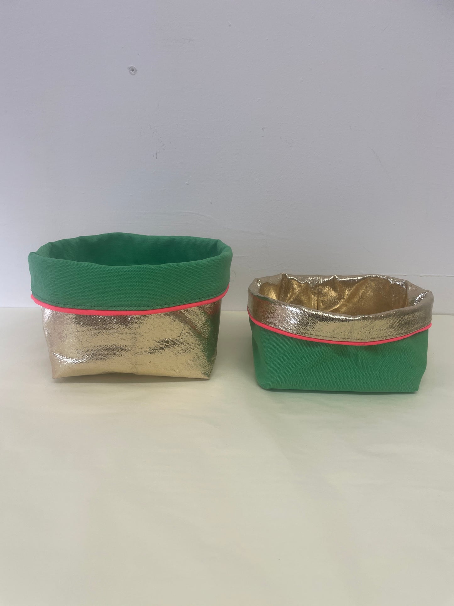 Reversible Storage Pot| Green/Gold