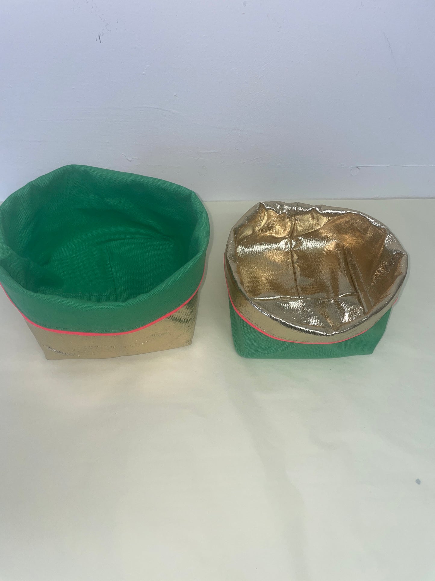 Reversible Storage Pot| Green/Gold