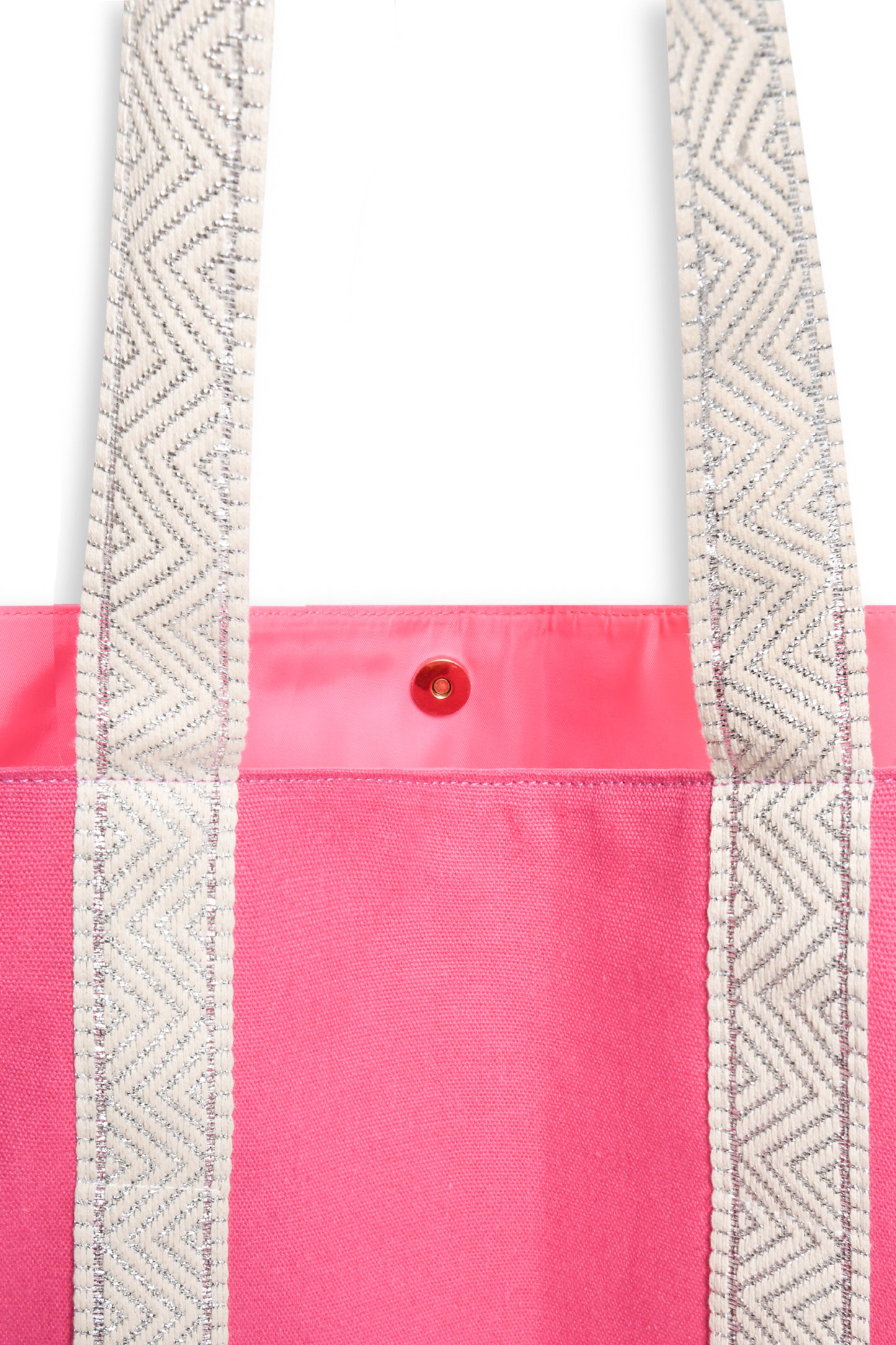 PURPLE COTTON CANVAS BEACH BAG