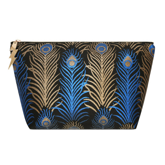 LARGE PEACOCK FEATHER BAG
