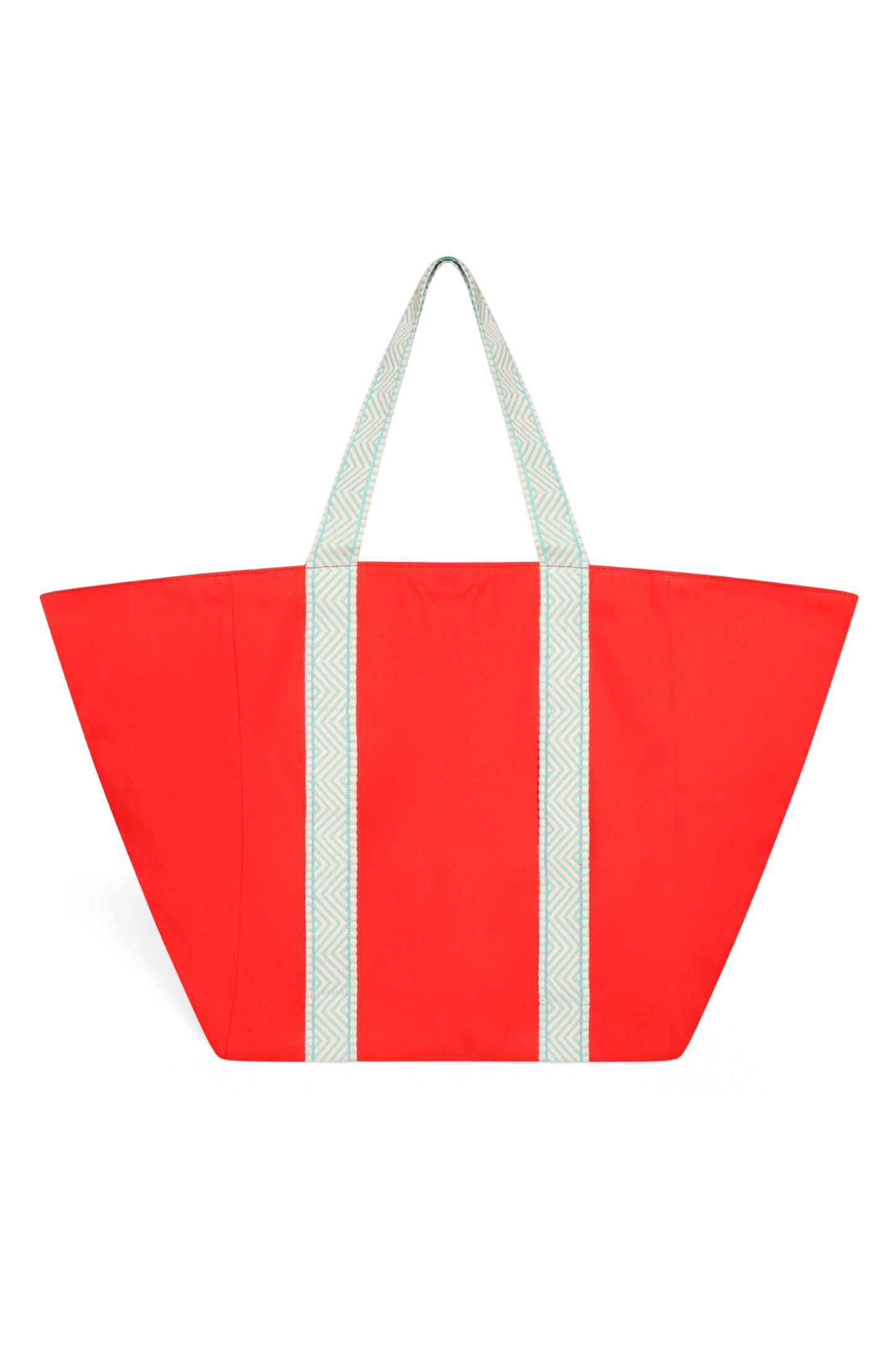 BRIGHT RED BEACH BAG