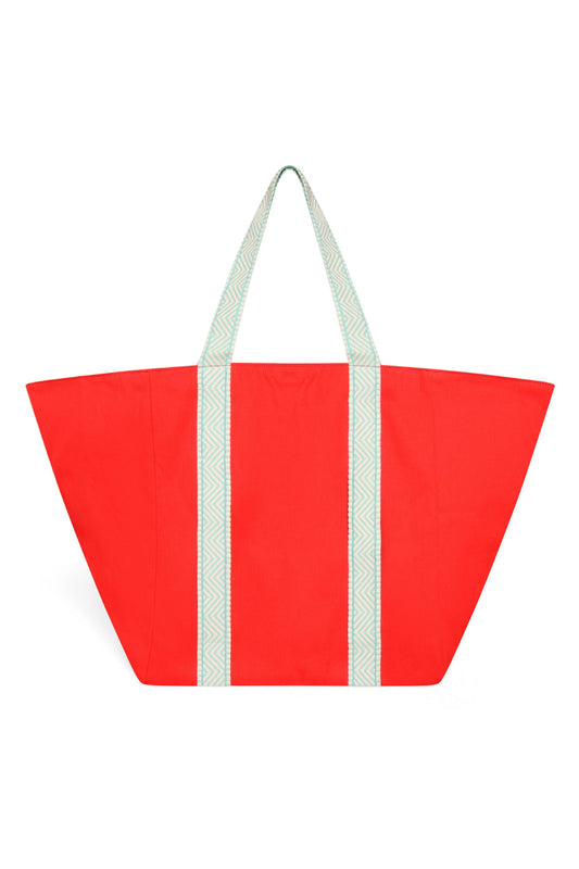 BRIGHT RED BEACH BAG Cockatoo