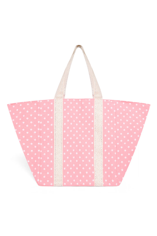 PINK STARRY BEACH BAG Cockatoo