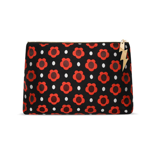 RETRO FLOWER WOVEN CLUTCH