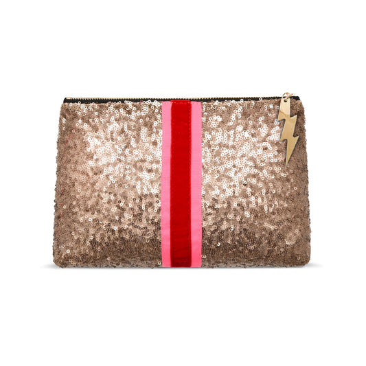 GOLD SEQUIN CLUTCH