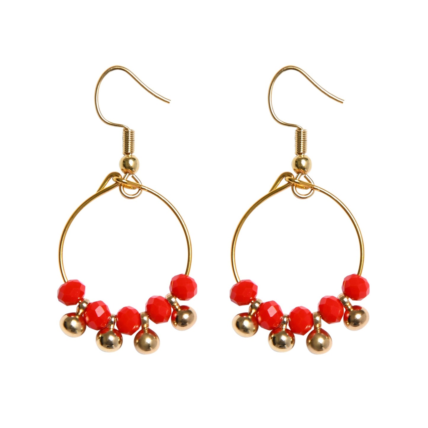 MINKY EARRINGS - RED