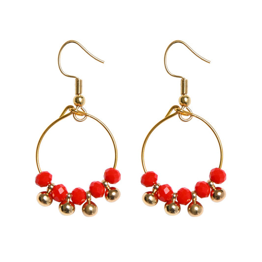 MINKY EARRINGS - RED